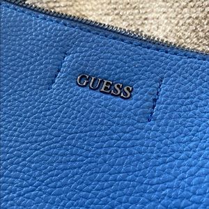 Guess Pebbled Blue Crossbody